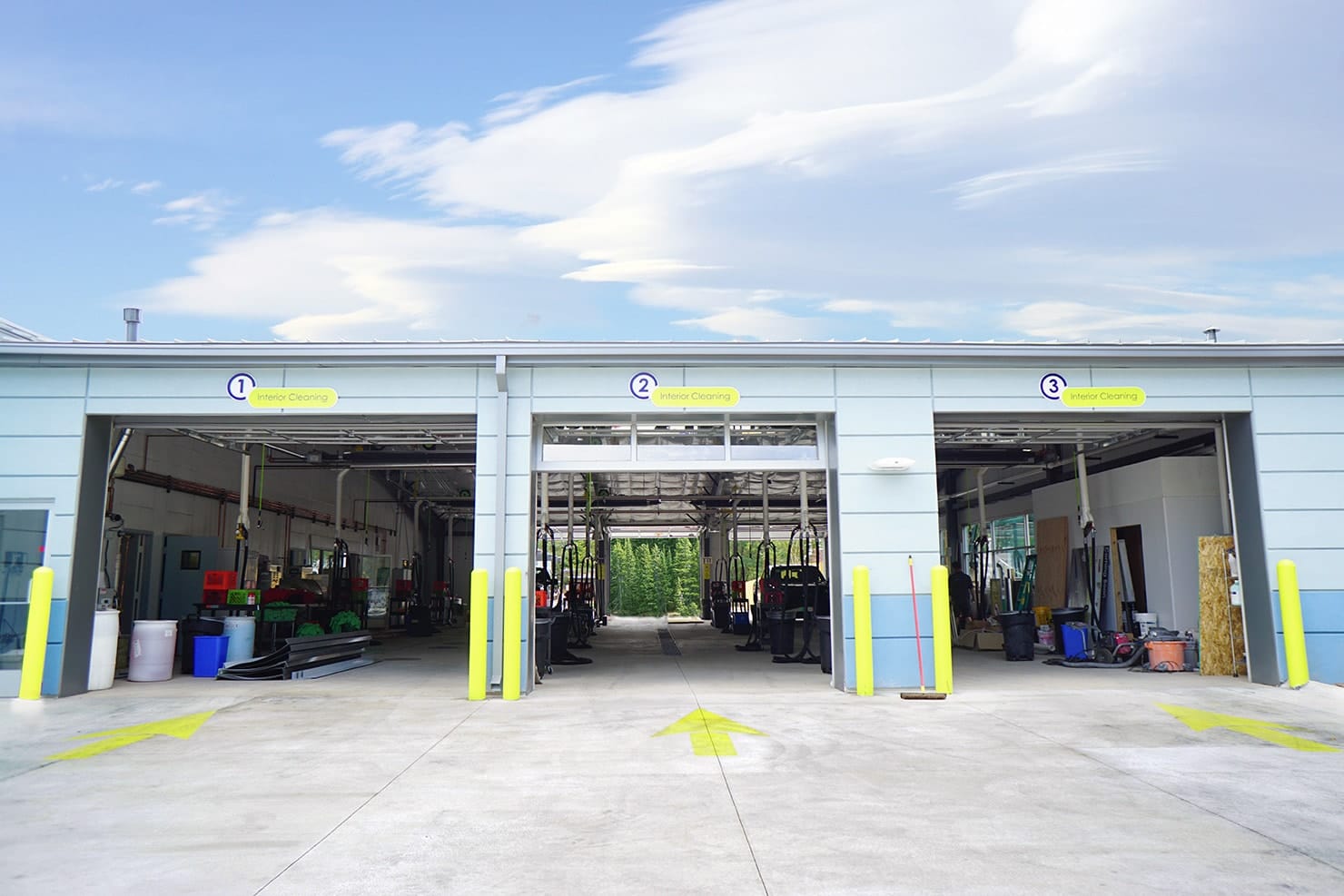 Car Wash Facility Roofing commercial roof support