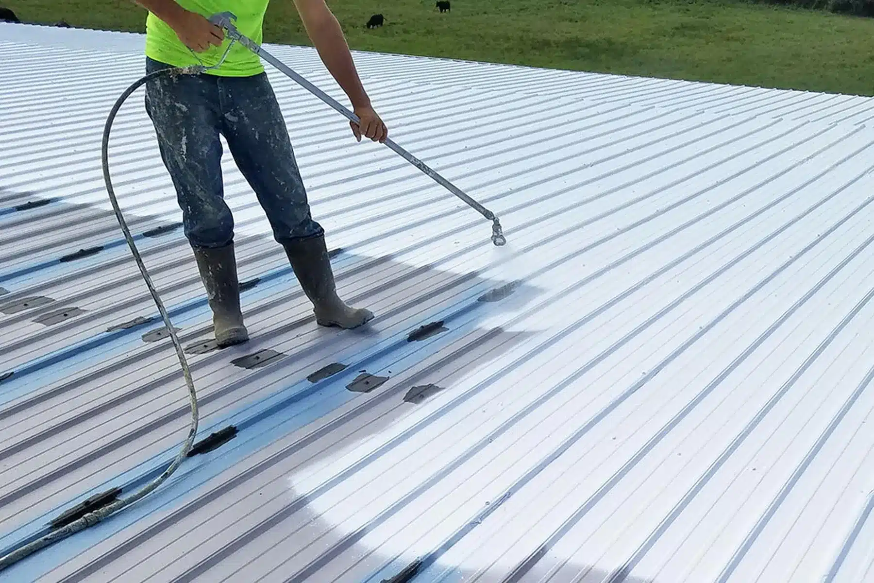 Acrylic Coating commercial roof support