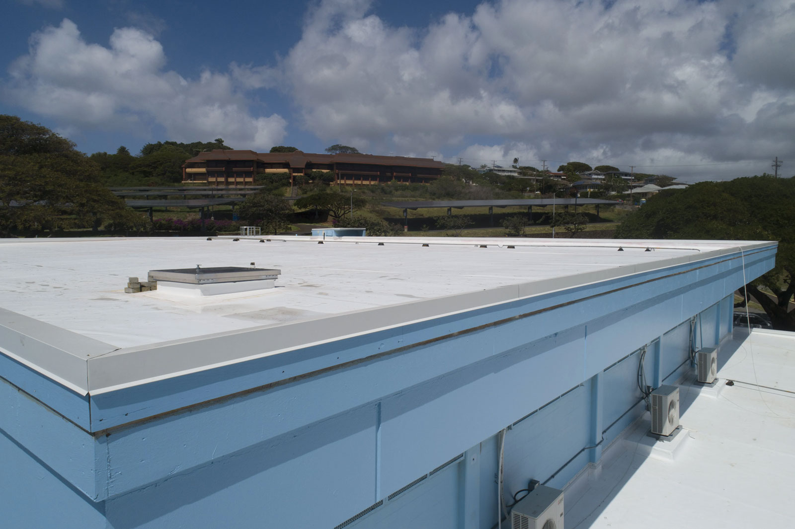 PVC Membrane commercial roof support