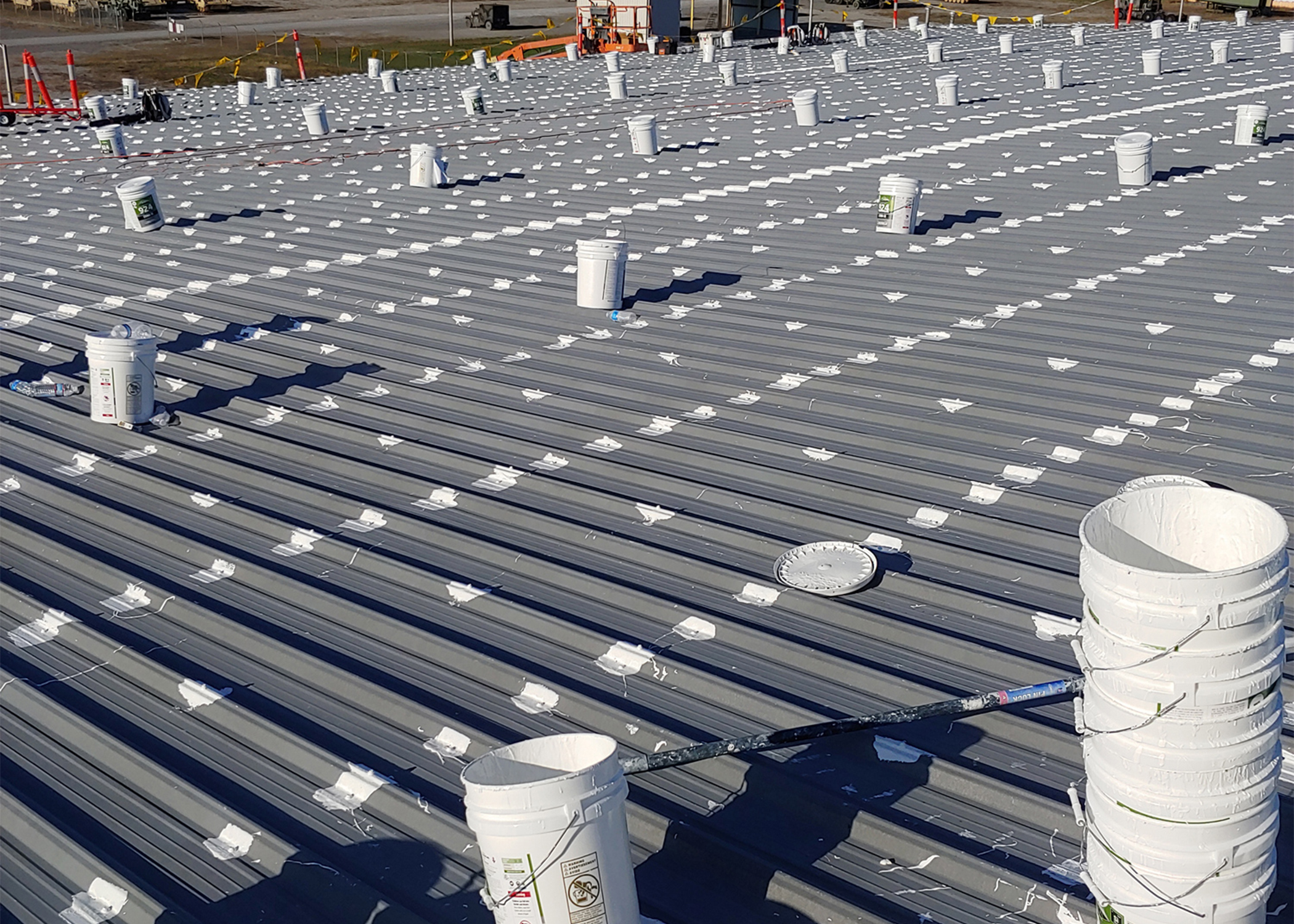 Silicone Coating commercial roof support