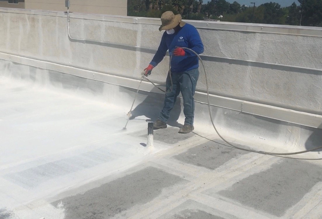 Acrylic Roof Coatings commercial roof support