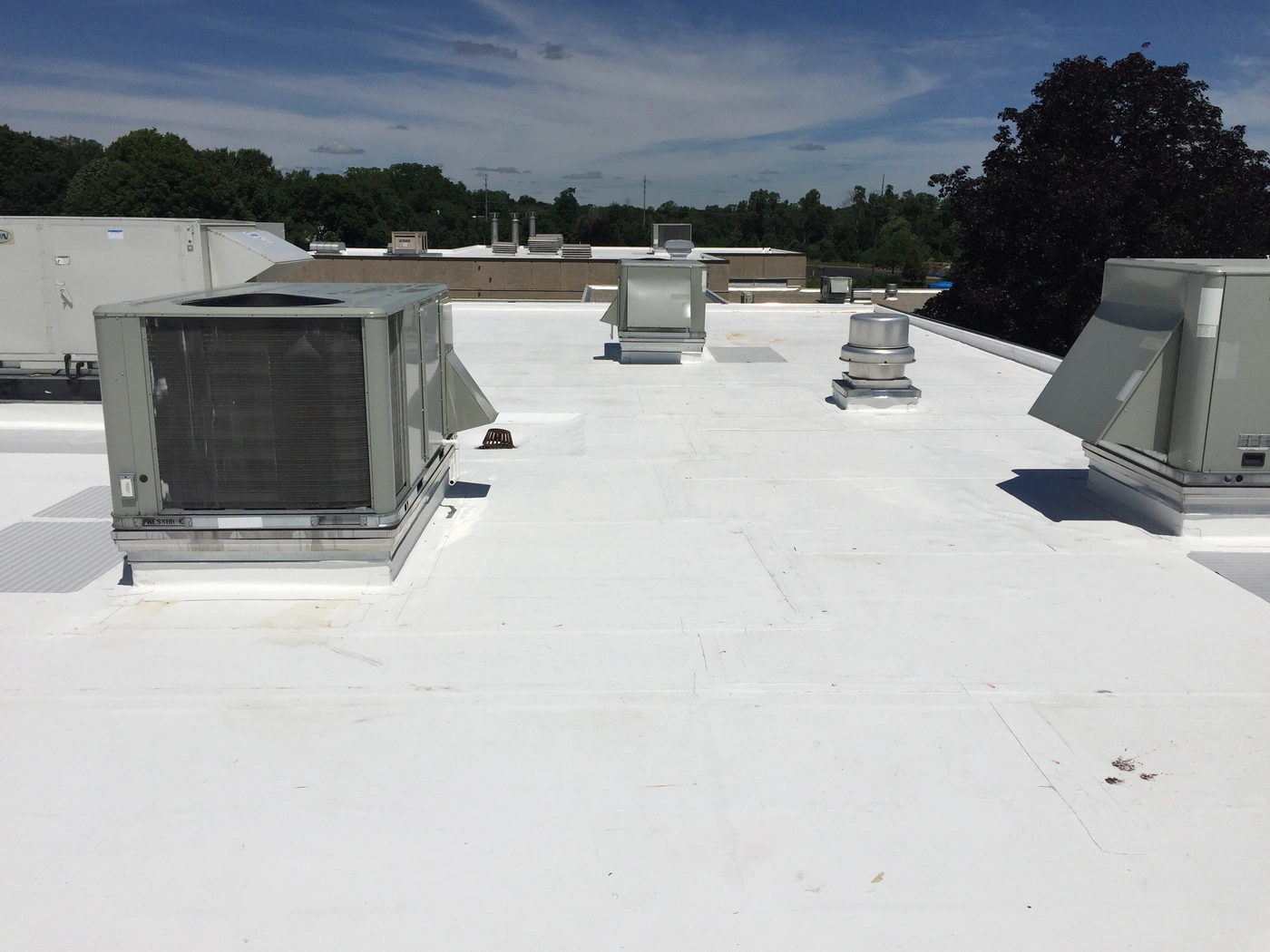 PVC Roofing commercial roof support
