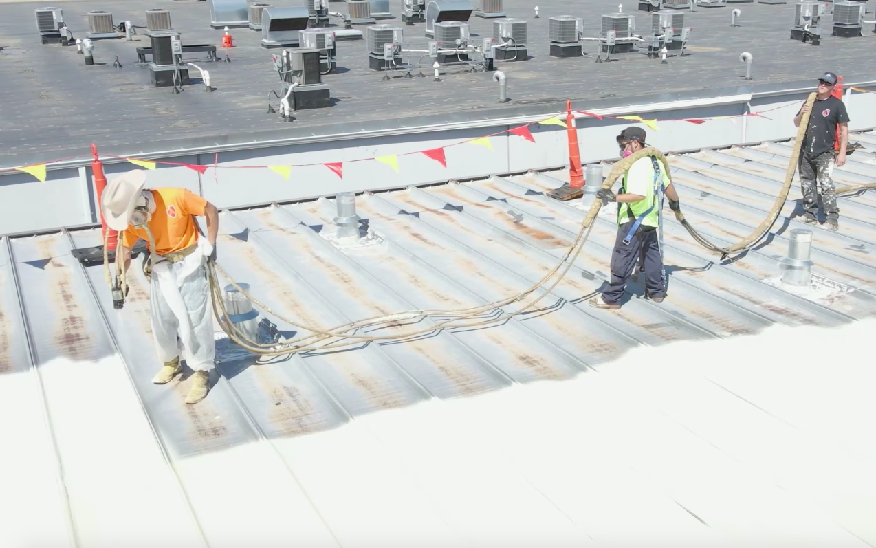 Spray Foam Roofing commercial roof support